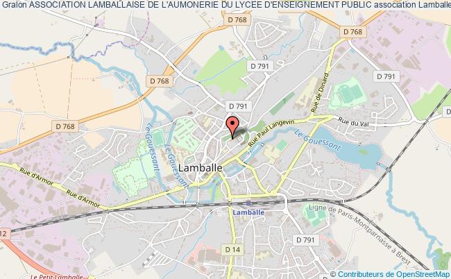 plan association Association Lamballaise De L'aumonerie Du Lycee D'enseignement Public Lamballe