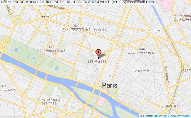 plan association Association Lambidoise Pour L'eau En Abondance (a.l.e.a) Paris