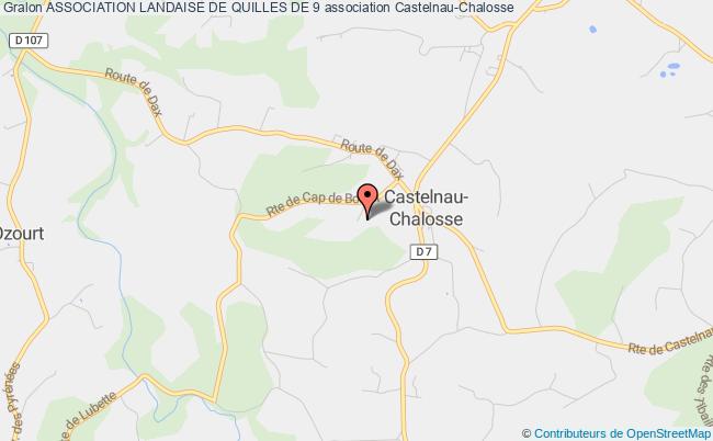 plan association Association Landaise De Quilles De 9 Castelnau-Chalosse