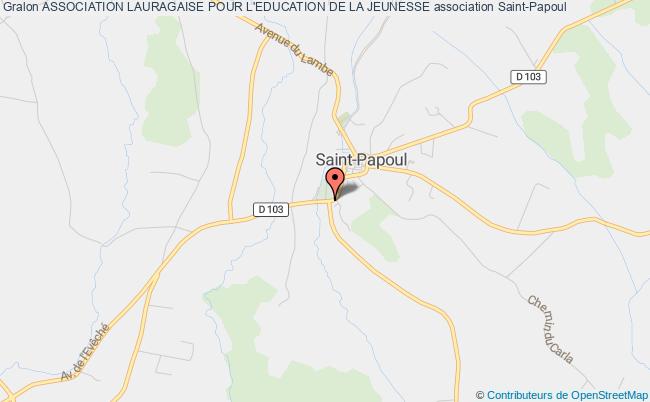 plan association Association Lauragaise Pour L'education De La Jeunesse Saint-Papoul