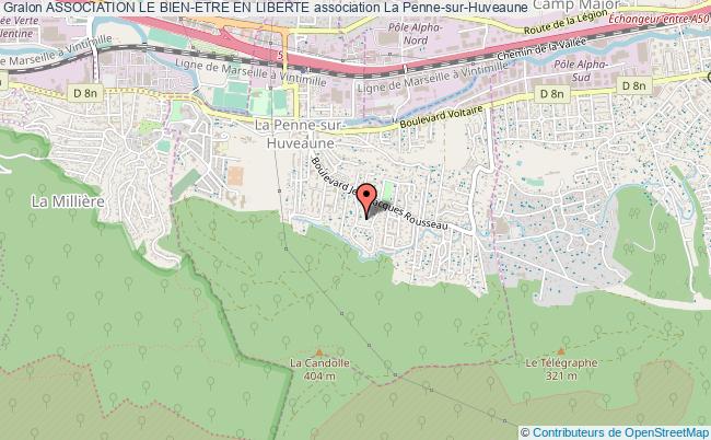 plan association Association Le Bien-etre En Liberte La    Penne-sur-Huveaune