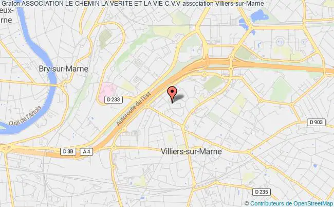 plan association Association Le Chemin La Verite Et La Vie C.v.v Villiers-sur-Marne