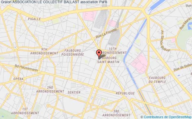 plan association Association Le Collectif Ballast Paris