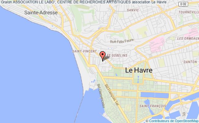 plan association Association Le Labo', Centre De Recherches Artistiques Havre