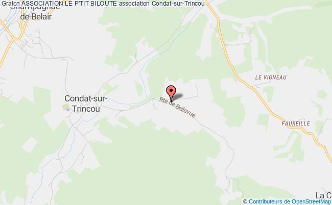 plan association Association Le P'tit Biloute Condat-sur-Trincou
