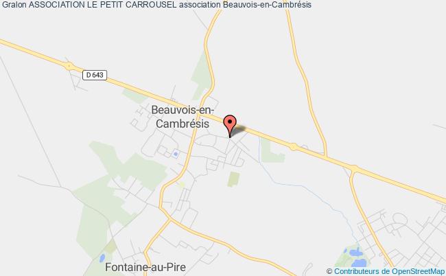 plan association Association Le Petit Carrousel Beauvois-en-Cambrésis