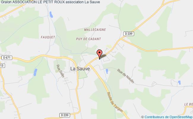 plan association Association Le Petit Roux Sauve