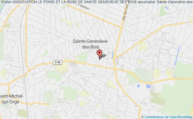 plan association Association Le Poing Et La Rose De Sainte Genevieve Des Bois Sainte-Geneviève-des-Bois