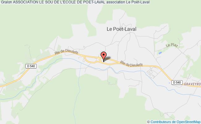 plan association Association Le Sou De L'ecole De Poet-laval Poët-Laval