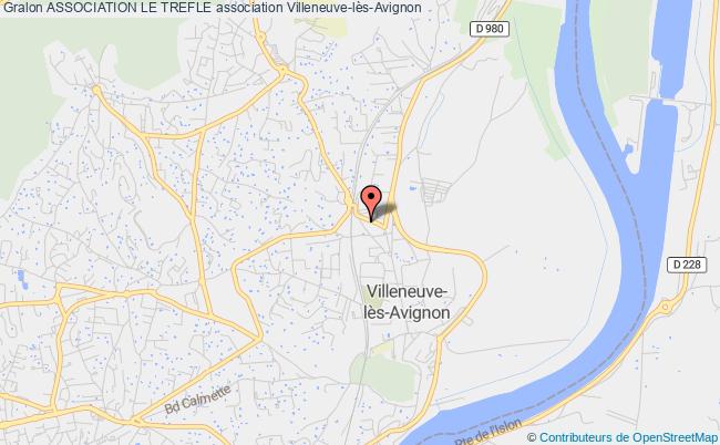 plan association Association Le Trefle Villeneuve-lès-Avignon