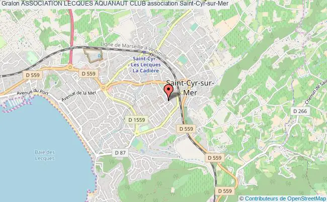 plan association Association Lecques Aquanaut Club Saint-Cyr-sur-Mer