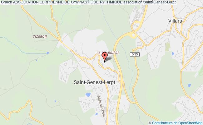 plan association Association Lerptienne De Gymnastique Rythmique Saint-Genest-Lerpt