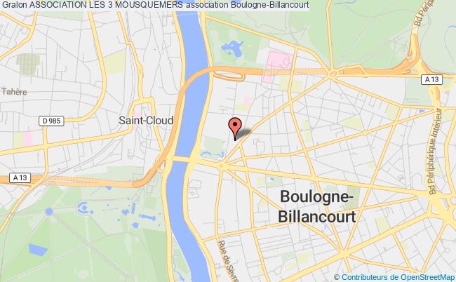 plan association Association Les 3 Mousquemers Boulogne-Billancourt