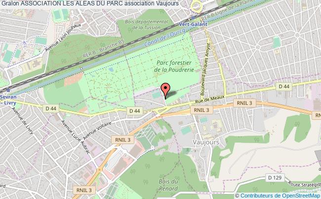 plan association Association Les Aleas Du Parc Vaujours