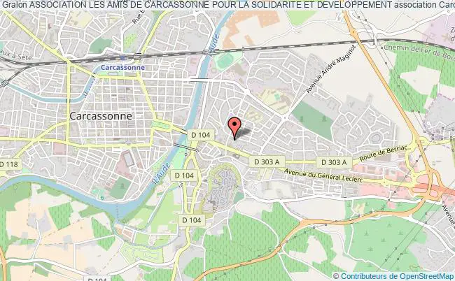plan association Association Les Amis De Carcassonne Pour La Solidarite Et Developpement Carcassonne