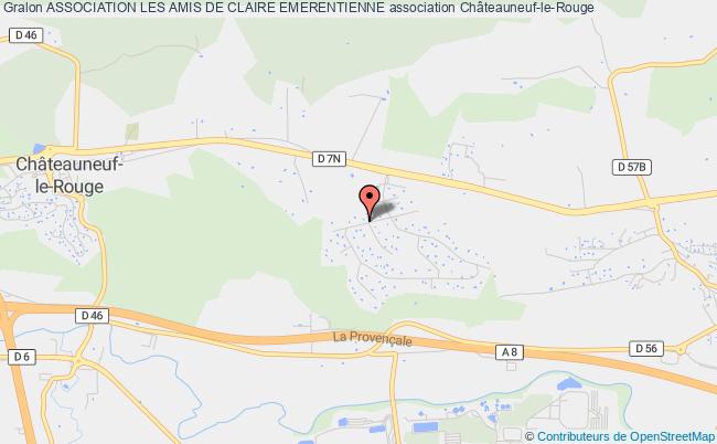 plan association Association Les Amis De Claire Emerentienne Châteauneuf-le-Rouge