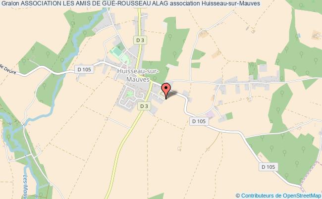 plan association Association Les Amis De GuÉ-rousseau Alag Huisseau-sur-Mauves