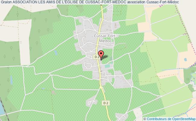plan association Association Les Amis De L'Église De Cussac-fort-medoc Cussac-Fort-Médoc