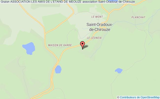 plan association Association Les Amis De L'etang De Meouze Saint-Oradoux-de-Chirouze