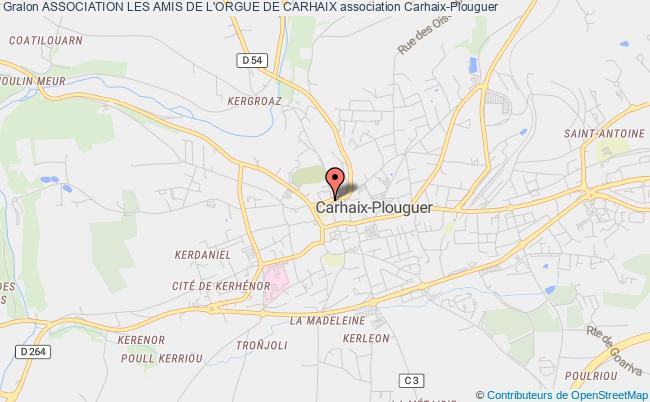 plan association Association Les Amis De L'orgue De Carhaix Carhaix-Plouguer