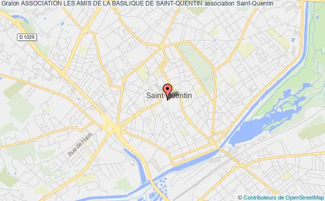 plan association Association Les Amis De La Basilique De Saint-quentin Saint-Quentin