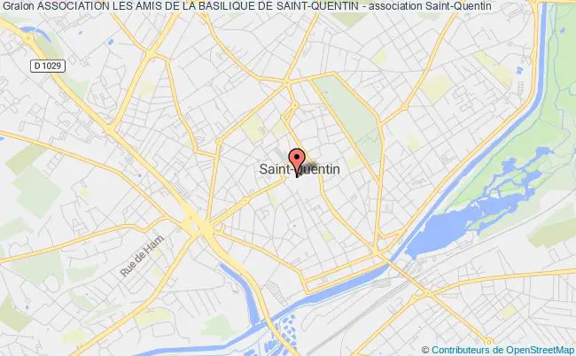 plan association Association Les Amis De La Basilique De Saint-quentin - Saint-Quentin