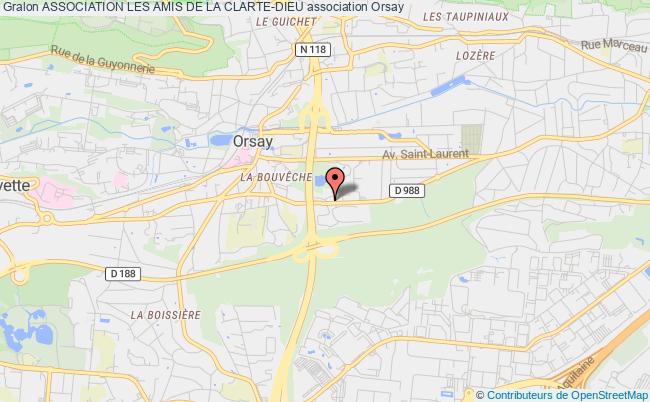 plan association Association Les Amis De La Clarte-dieu Orsay
