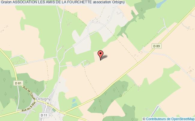 plan association Association Les Amis De La Fourchette Orbigny