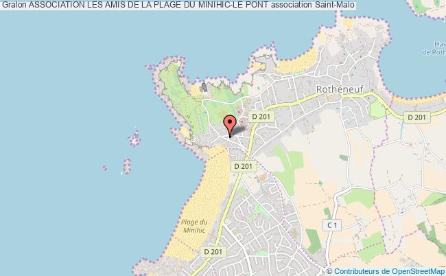 plan association Association Les Amis De La Plage Du Minihic-le Pont Saint-Malo