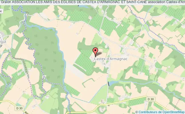 plan association Association Les Amis Des Eglises De Castex D'armagnac Et Saint-cane Castex-d'Armagnac