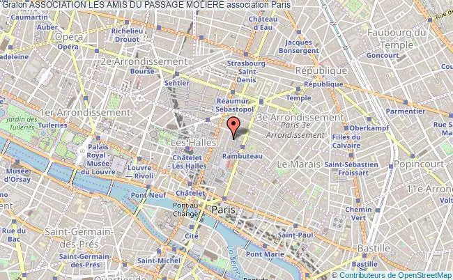 plan association Association Les Amis Du Passage Moliere Paris