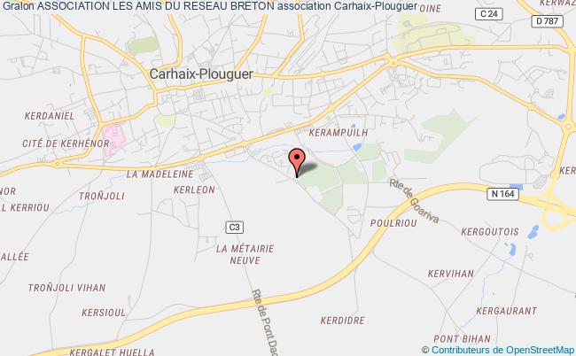plan association Association Les Amis Du Reseau Breton Carhaix-Plouguer
