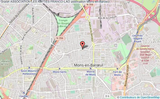 plan association Association Les Amities Franco-lao Mons-en-Baroeul