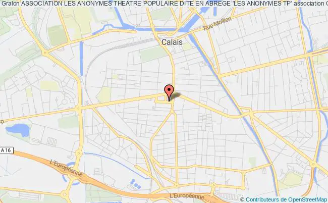 plan association Association Les Anonymes Theatre Populaire Dite En Abrege 'les Anonymes Tp' Calais