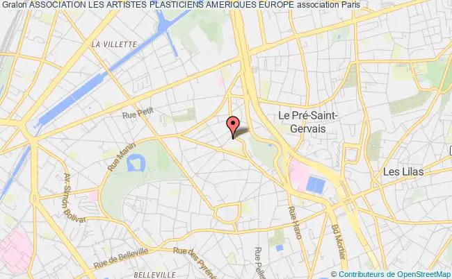 plan association Association Les Artistes Plasticiens Ameriques Europe Paris