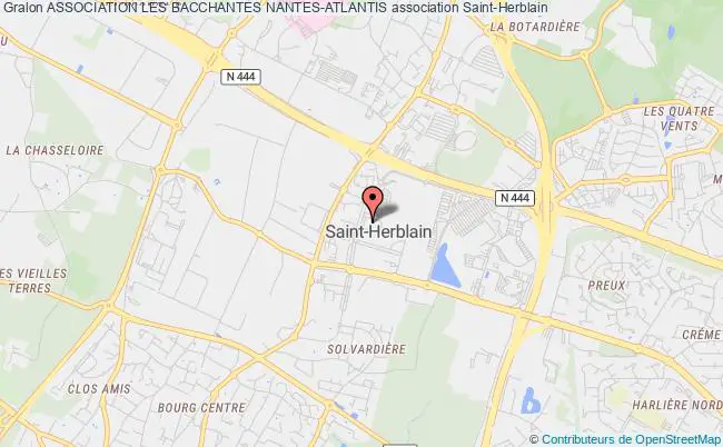 plan association Association Les Bacchantes Nantes-atlantis Saint-Herblain