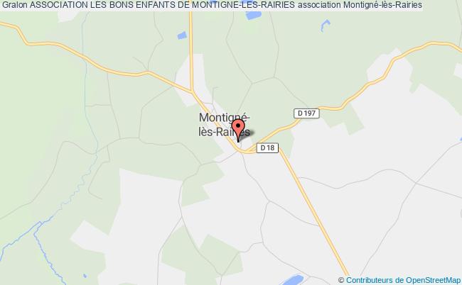 plan association Association Les Bons Enfants De Montigne-les-rairies Montigné-lès-Rairies