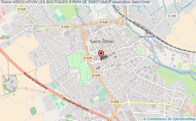 plan association Association Les Boutiques Sympa De Saint-omer Saint-Omer