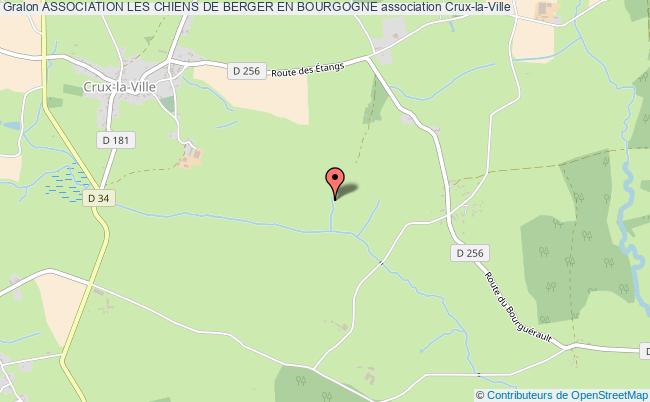 plan association Association Les Chiens De Berger En Bourgogne Crux-la-Ville
