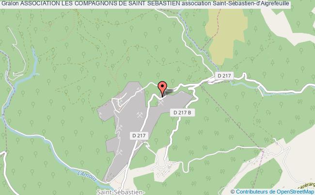 plan association Association Les Compagnons De Saint Sebastien Saint-Sébastien-d'Aigrefeuille