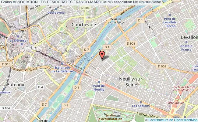 plan association Association Les DÉmocrates Franco-marocains Neuilly-sur-Seine