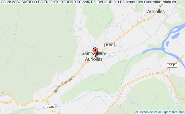 plan association Association Les Enfants D'abord De Saint Alban Auriolles Saint-Alban-Auriolles