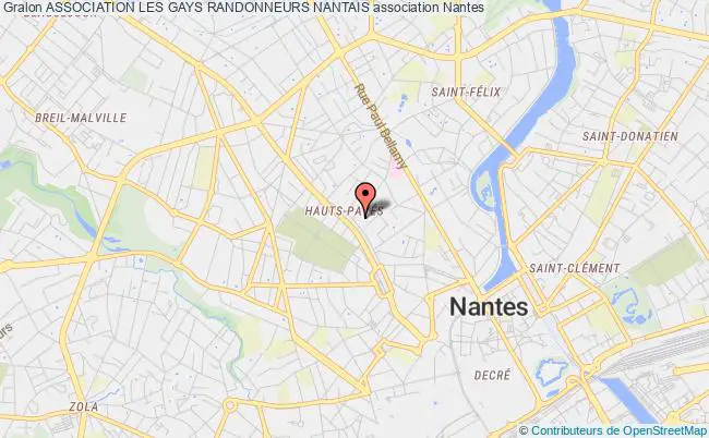 plan association Association Les Gays Randonneurs Nantais Nantes