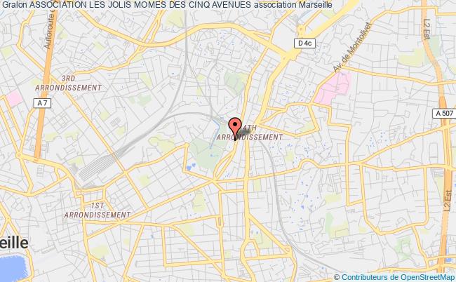 plan association Association Les Jolis Momes Des Cinq Avenues Marseille 4
