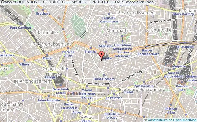 plan association Association Les Lucioles De Maubeuge/rochechouart Paris