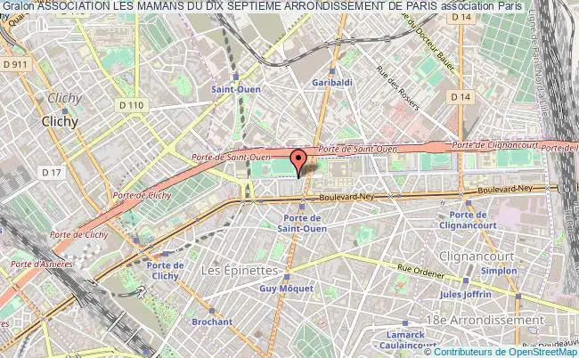 plan association Association Les Mamans Du Dix Septieme Arrondissement De Paris PARIS