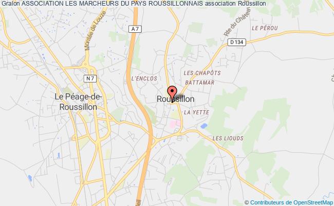 plan association Association Les Marcheurs Du Pays Roussillonnais Roussillon