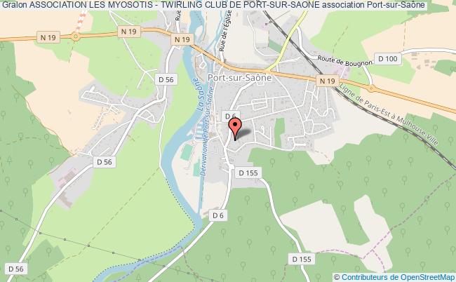 plan association Association Les Myosotis - Twirling Club De Port-sur-saone Port-sur-Saône