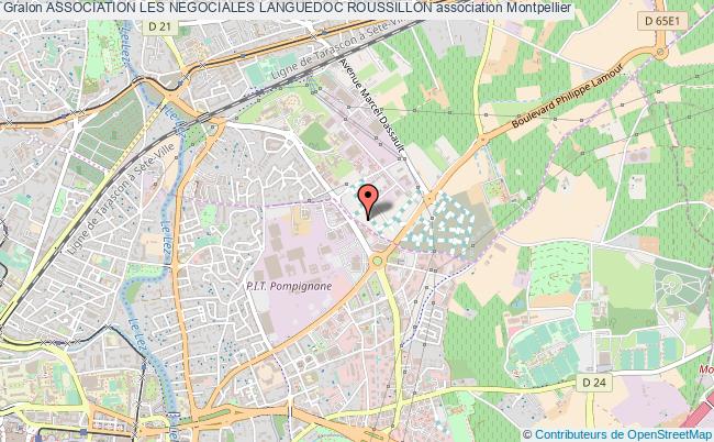 plan association Association Les Negociales Languedoc Roussillon Montpellier