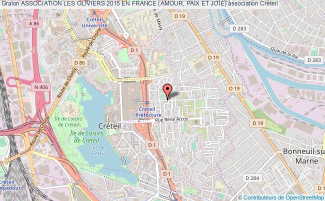 plan association Association Les Oliviers 2015 En France (amour, Paix Et Joie) Créteil